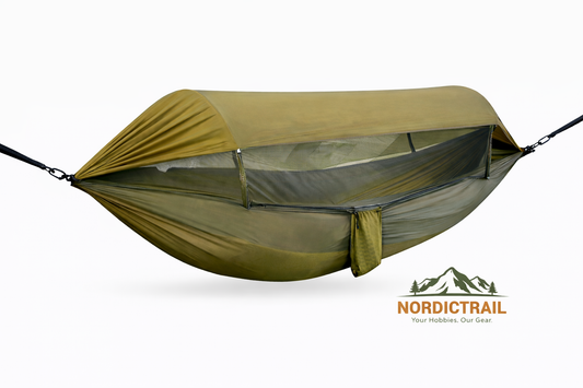 Double Nylon Outdoor Hammock — Comfortable & Packable Camping Lounger